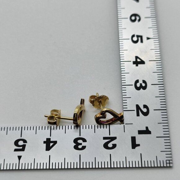 Tiffany and Co. Pierced Earring Loving Heart Picasso Gold 566-082325 - Picture 8 of 9